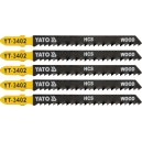 Pilový list do přímočaré pily 100 mm na dřevo TPI8 5 ks_1