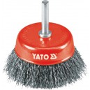 Drátěný kartáč čelní s nástavcem do vrtačky 75 mm INOX_1