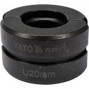 Náhradní čelisti k lisovacím kleštím YT-21735 typ U 20mm_1
