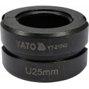 Náhradní čelisti k lisovacím kleštím YT-21735 typ U 25mm_1