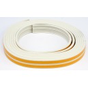 Samolepící těsnění do oken a dveří 9x4mm TYP E bílé 6M_1