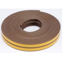 Samolepící těsnění do oken a dveří 9x4mm TYP E hnědé 6M_1