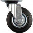 Kolečko otočné, gumové 130kg 160/40/195mm_1