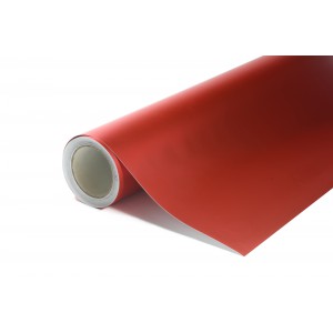Vzorek - Matná chromovaná červená polepová fólie 10x20cm - interiér/exteriér